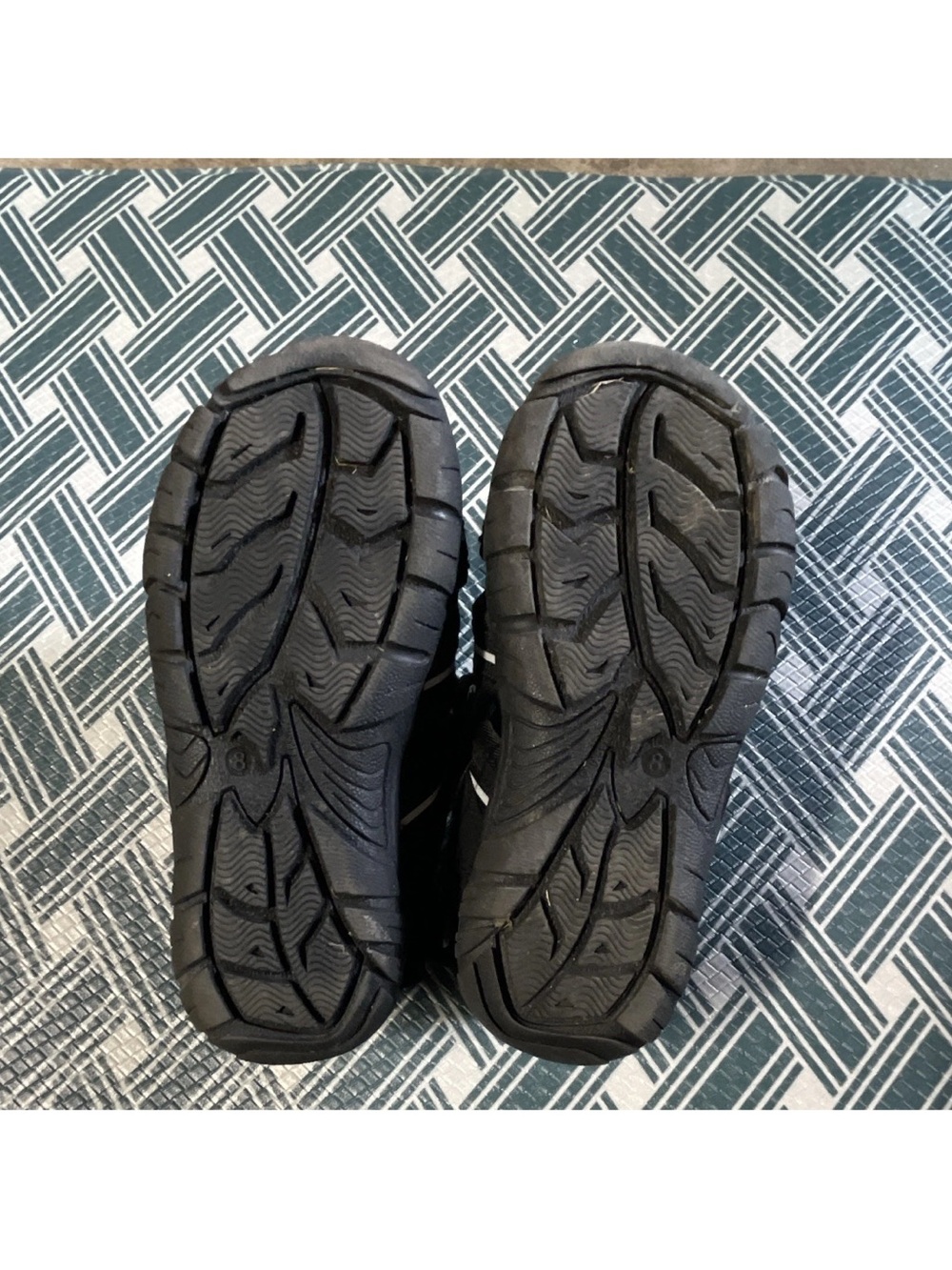 Nautica Black Sneakers with Green Insole Accent